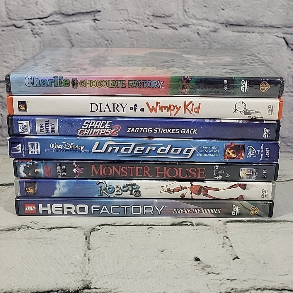 Children Family Movies DVD Lot Of 7‎ Lego Hero Factory Chocolate Underdog Robots